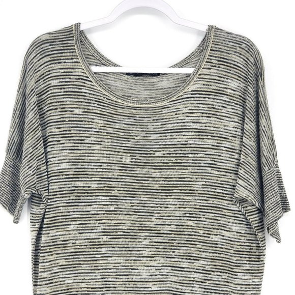 Maurices Round Neck Knit Stripe Tunic Sweater Sz M - Picture 2 of 7